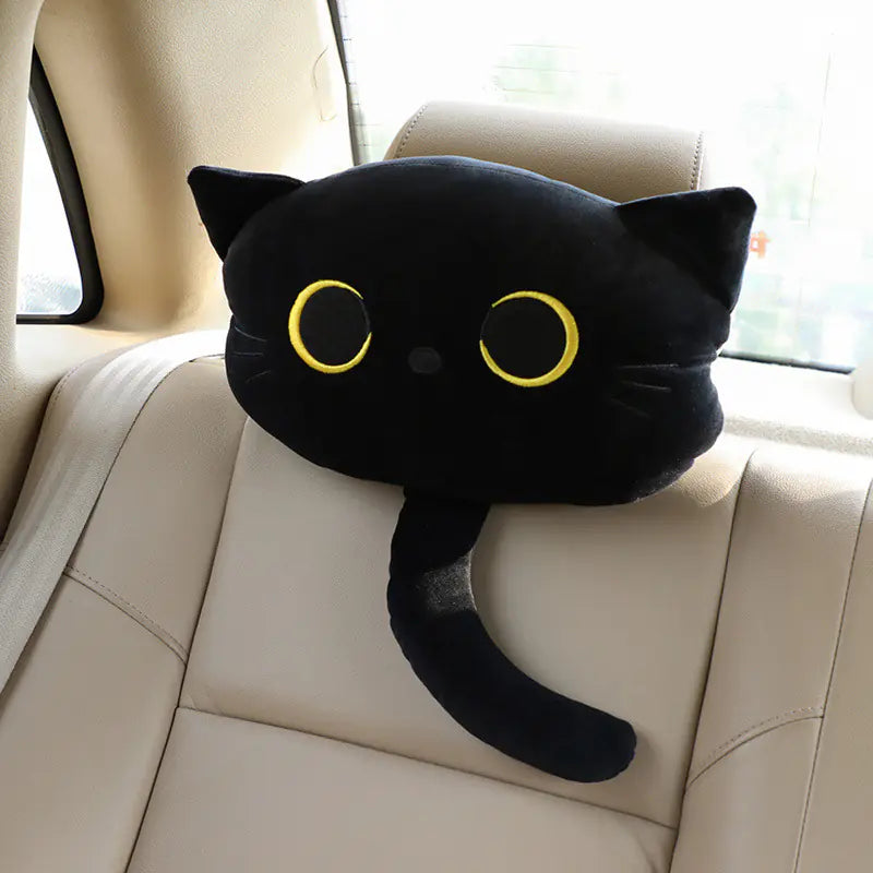 Cute Cartoon Cat Car Pillow