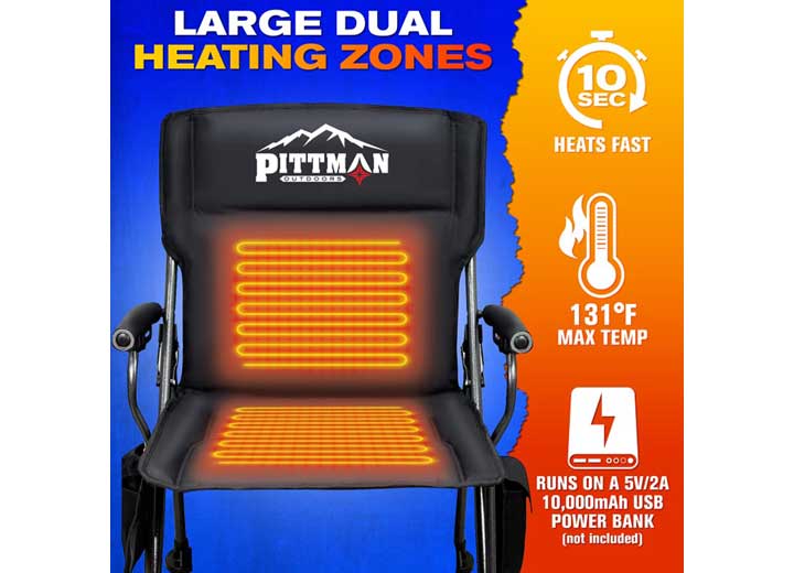 Pittman Outdoors Heated Camping Chair