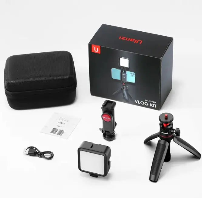 Portable Creator Kit – Light, Mic & Tripod