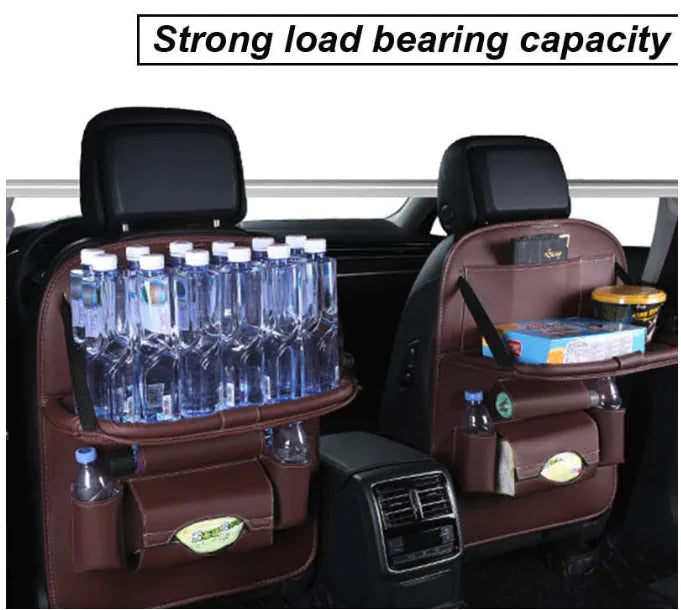 Car Seat Organizer with Foldable Table