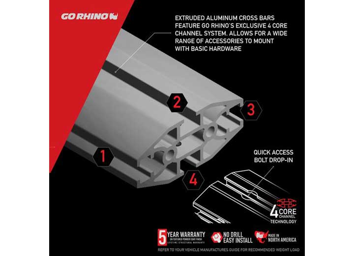 SRM500 65IN Flat Roof Platform Rack