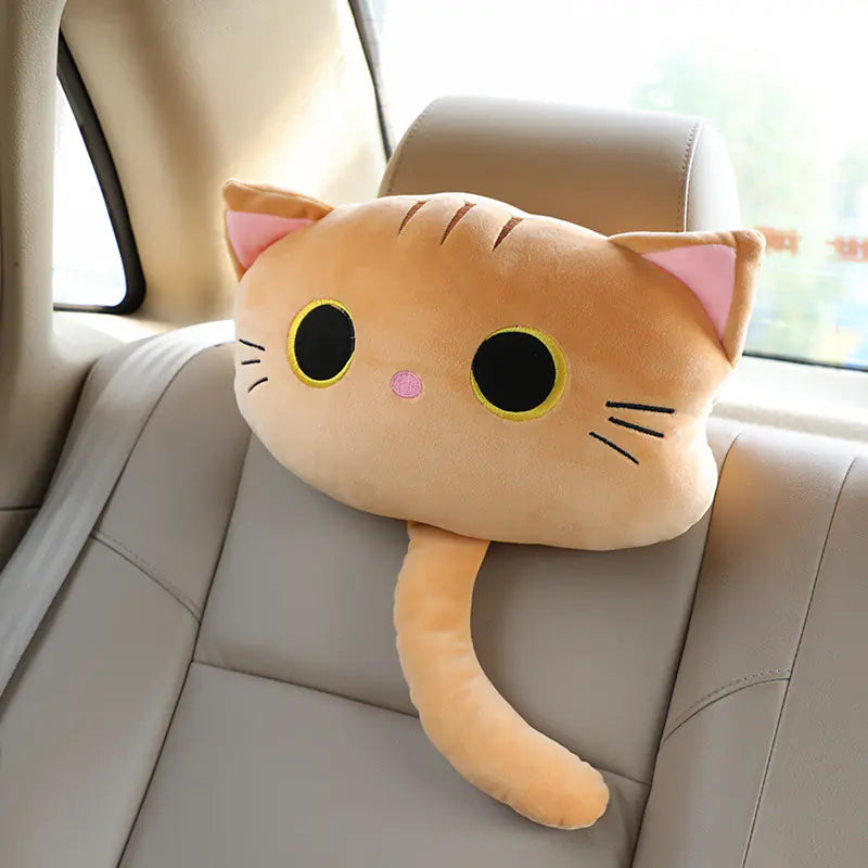 Cute Cartoon Cat Car Pillow