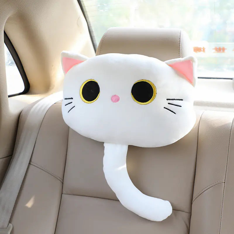 Cute Cartoon Cat Car Pillow