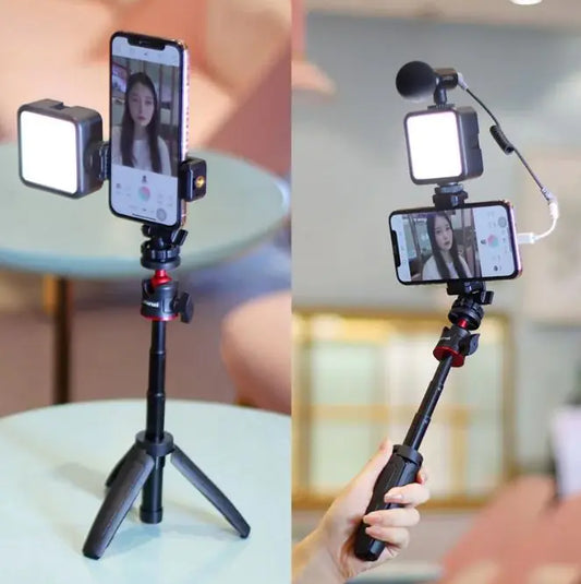 Portable Creator Kit – Light, Mic & Tripod