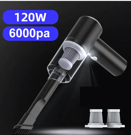 GoClean Pro – 120W Cordless Car Vacuum with Strong Suction (6000Pa)