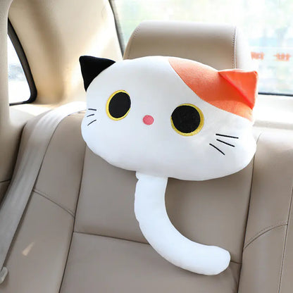 Cute Cartoon Cat Car Pillow