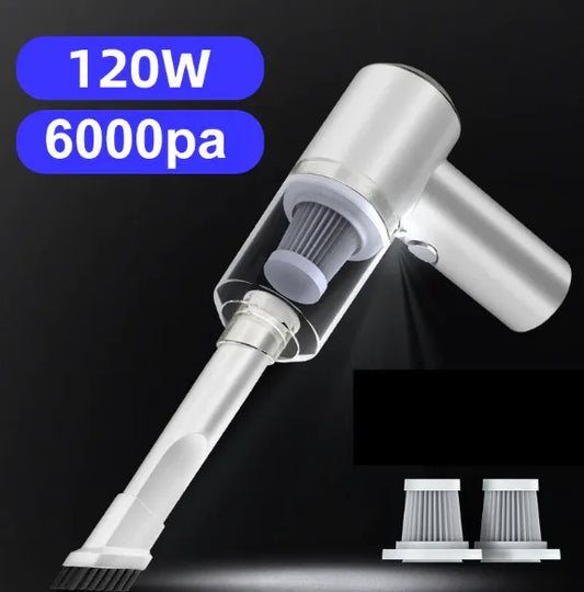 GoClean Pro – 120W Cordless Car Vacuum with Strong Suction (6000Pa)
