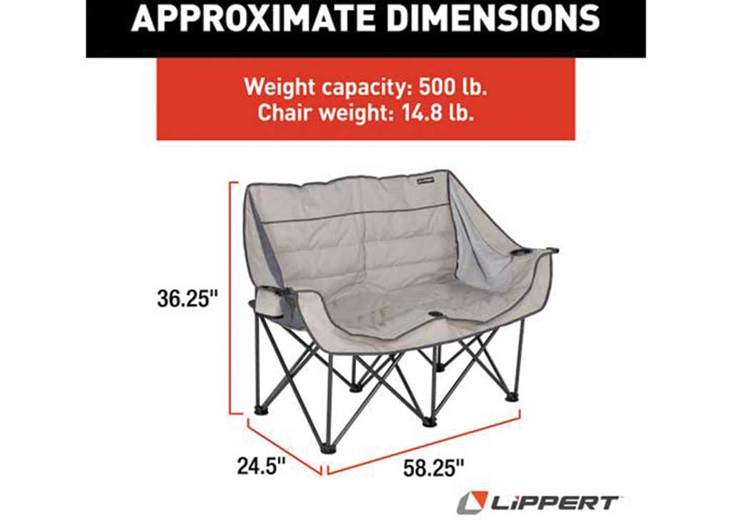 Lippert Campfire Folding Loveseat
