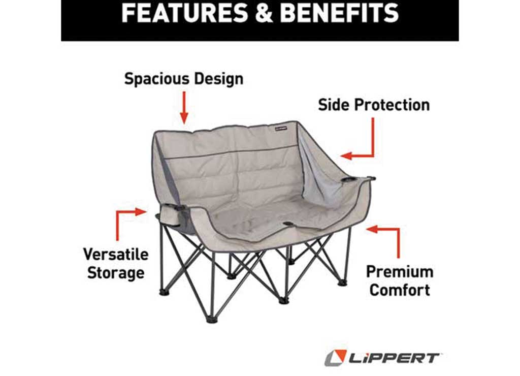 Lippert Campfire Folding Loveseat