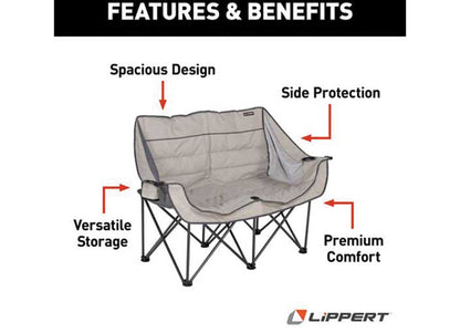 Lippert Campfire Folding Loveseat