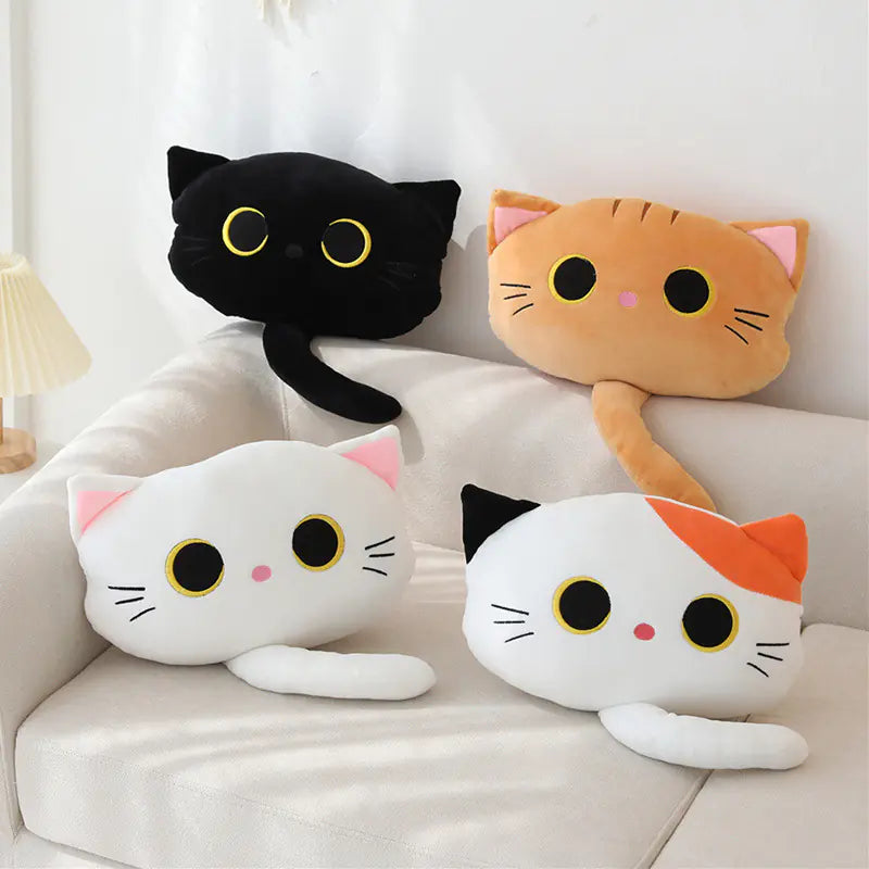 Cute Cartoon Cat Car Pillow