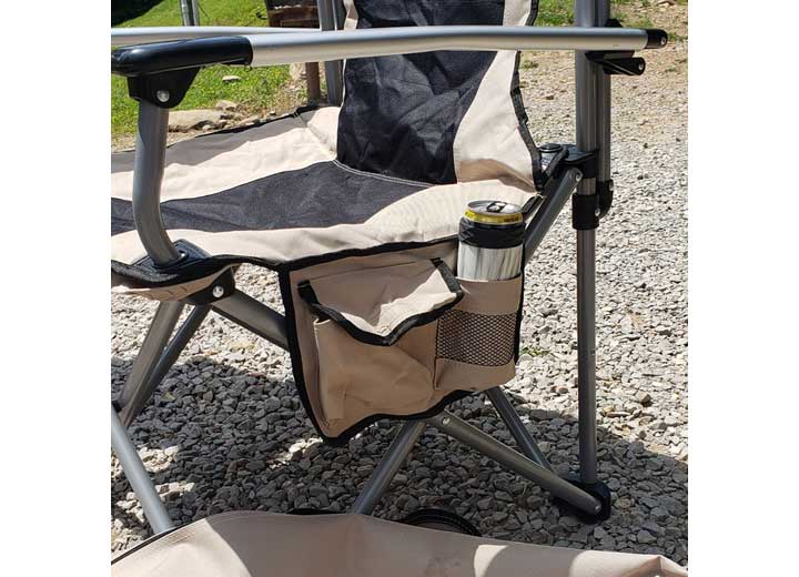 Heavy-duty folding camping chair with carry bag