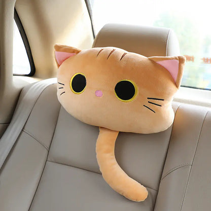 Cute Cartoon Cat Car Pillow