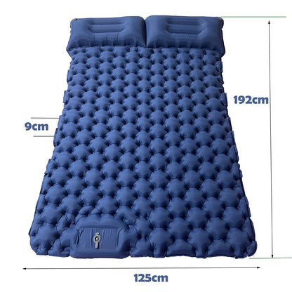 Inflatable Double Camping Mattress for Outdoor Use