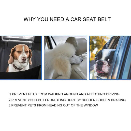 Adjustable Elastic Pet Car Safety Seat Belt Leash