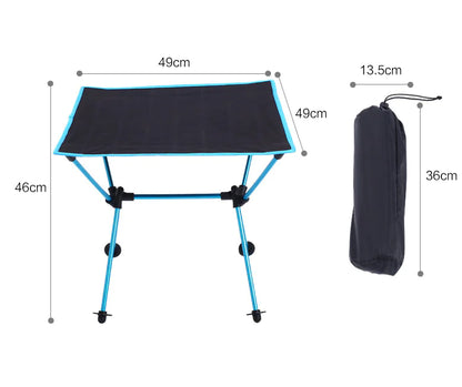 Portable Folding Picnic Table with Oxford Cloth & Aluminum