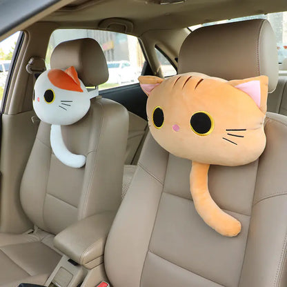 Cute Cartoon Cat Car Pillow